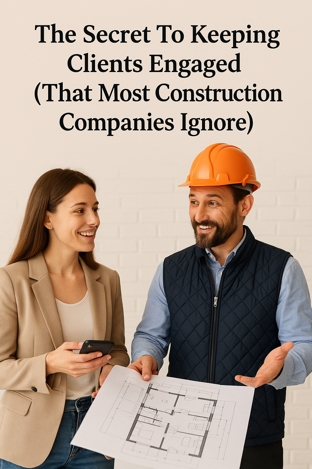Image of contractor engaging a customer